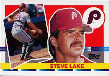 1990 Topps Big #191 Steve Lake Front