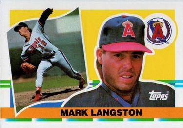 1990 Topps Big #232 Mark Langston Front