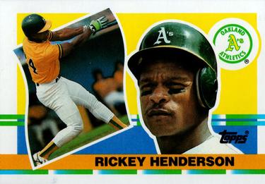 1990 Topps Big #292 Rickey Henderson Front