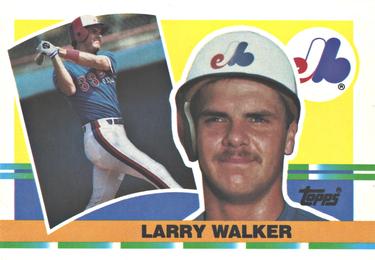 1990 Topps Big #296 Larry Walker Front