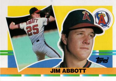 1990 Topps Big #329 Jim Abbott Front