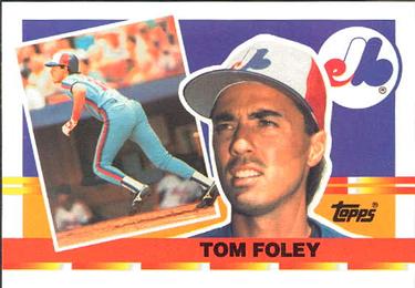 1990 Topps Big #58 Tom Foley Front