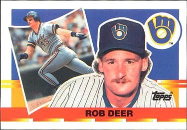 1990 Topps Big #74 Rob Deer Front