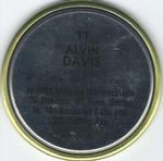 1990 Topps Coins #11 Alvin Davis Back