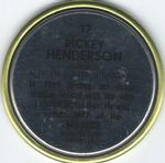 1990 Topps Coins #17 Rickey Henderson Back