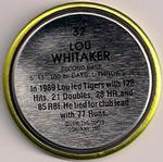 1990 Topps Coins #32 Lou Whitaker Back