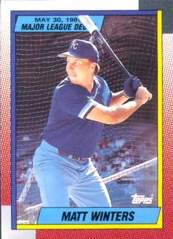 1990 Topps Major League Debut 1989 #147 Matt Winters Front