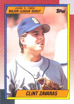 1990 Topps Major League Debut 1989 #149 Clint Zavaras Front