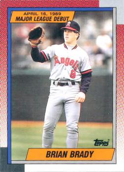 1990 Topps Major League Debut 1989 #19 Brian Brady Front