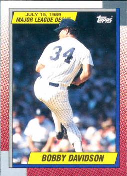 1990 Topps Major League Debut 1989 #29 Bobby Davidson Front