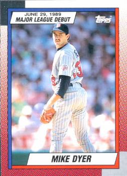 1990 Topps Major League Debut 1989 #33 Mike Dyer Front