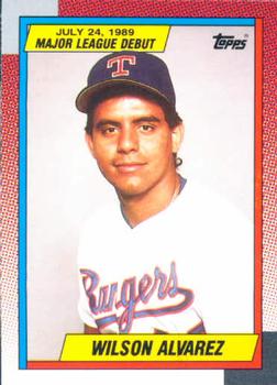 1990 Topps Major League Debut 1989 #3 Wilson Alvarez Front