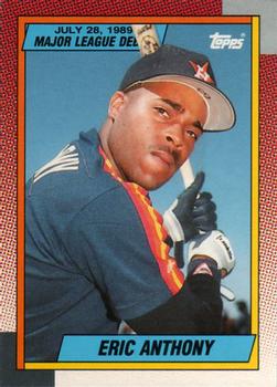 1990 Topps Major League Debut 1989 #5 Eric Anthony Front