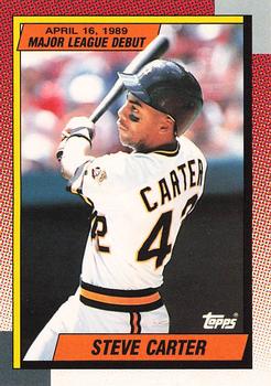 1990 Topps Major League Debut 1989 #23 Steve Carter Front
