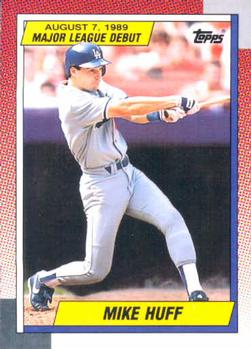 1990 Topps Major League Debut 1989 #63 Mike Huff Front