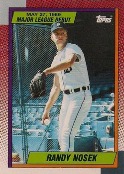 1990 Topps Major League Debut 1989 #88 Randy Nosek Front