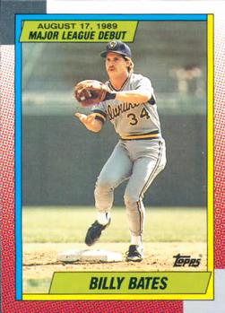 1990 Topps Major League Debut 1989 #9 Billy Bates Front