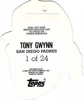 1990 Topps Heads Up #1 Tony Gwynn Back