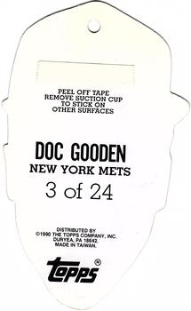 1990 Topps Heads Up #3 Doc Gooden Back