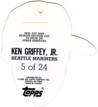 1990 Topps Heads Up #5 Ken Griffey Jr. Back