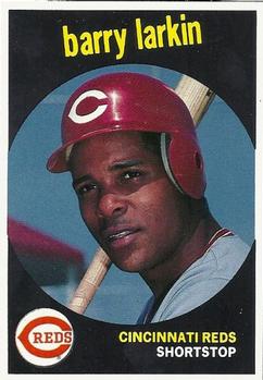 1989 Baseball Cards Magazine '59 Topps Replicas #17 Barry Larkin Front