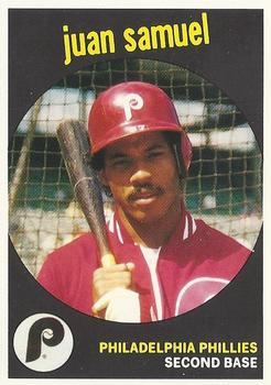 1989 Baseball Cards Magazine '59 Topps Replicas #7 Juan Samuel Front