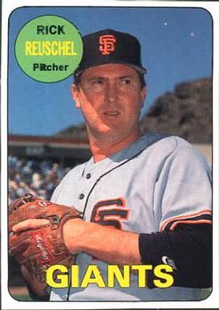 1990 Baseball Cards Magazine '69 Topps Repli-Cards #12 Rick Reuschel Front