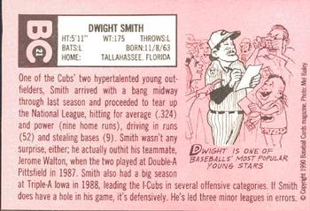 1990 Baseball Cards Magazine '69 Topps Repli-Cards #21 Dwight Smith Back