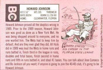 1990 Baseball Cards Magazine '69 Topps Repli-Cards #22 Howard Johnson Back