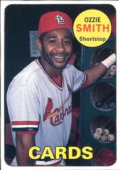 1990 Baseball Cards Magazine '69 Topps Repli-Cards #25 Ozzie Smith Front