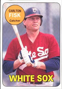 1990 Baseball Cards Magazine '69 Topps Repli-Cards #46 Carlton Fisk Front