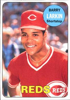 1990 Baseball Cards Magazine '69 Topps Repli-Cards #8 Barry Larkin Front