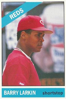 1991 Baseball Cards Magazine '66 Topps Replicas #16 Barry Larkin Front