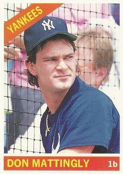 1991 Baseball Cards Magazine '66 Topps Replicas #55 Don Mattingly Front