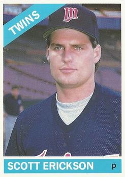1991 Baseball Cards Magazine '66 Topps Replicas #63 Scott Erickson Front