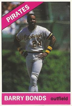 1991 Baseball Cards Magazine '66 Topps Replicas #7 Barry Bonds Front