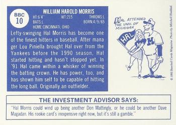 1992 Baseball Cards Magazine '70 Topps Replicas #10 Hal Morris Back