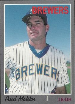 1992 Baseball Cards Magazine '70 Topps Replicas #12 Paul Molitor Front