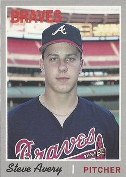 1992 Baseball Cards Magazine '70 Topps Replicas #16 Steve Avery Front