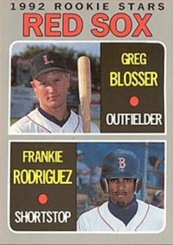 1992 Baseball Cards Magazine '70 Topps Replicas #27 Greg Blosser / Frank Rodriguez Front