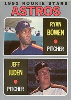 1992 Baseball Cards Magazine '70 Topps Replicas #33 Ryan Bowen / Jeff Juden Front