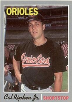 1992 Baseball Cards Magazine '70 Topps Replicas #34 Cal Ripken Jr. Front