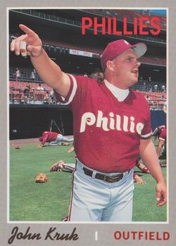 1992 Baseball Cards Magazine '70 Topps Replicas #40 John Kruk Front