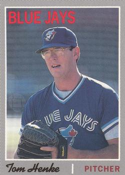 1992 Baseball Cards Magazine '70 Topps Replicas #54 Tom Henke Front