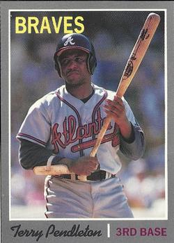 1992 Baseball Cards Magazine '70 Topps Replicas #9 Terry Pendleton Front