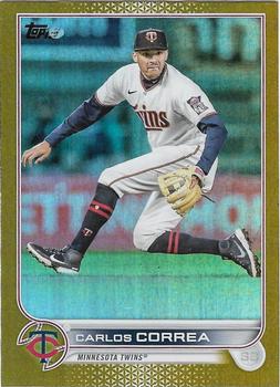 2022 Topps Update - Gold Foil #US39 Carlos Correa Front