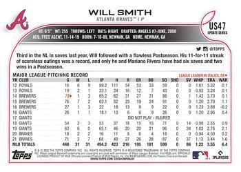 2022 Topps Update - Gold Foil #US47 Will Smith Back