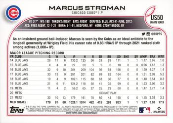 2022 Topps Update - Gold Foil #US50 Marcus Stroman Back