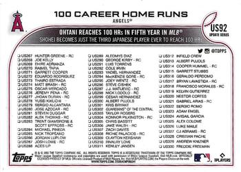2022 Topps Update - Royal Blue #US92 100 Career Home Runs Back