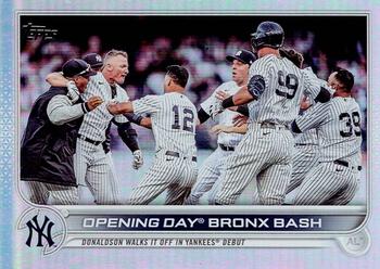 2022 Topps Update - Rainbow Foil #US45 Opening Day Bronx Bash Front